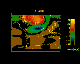 Difference in meridional winds at 240 km