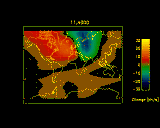 Difference in zonal winds at 240 km